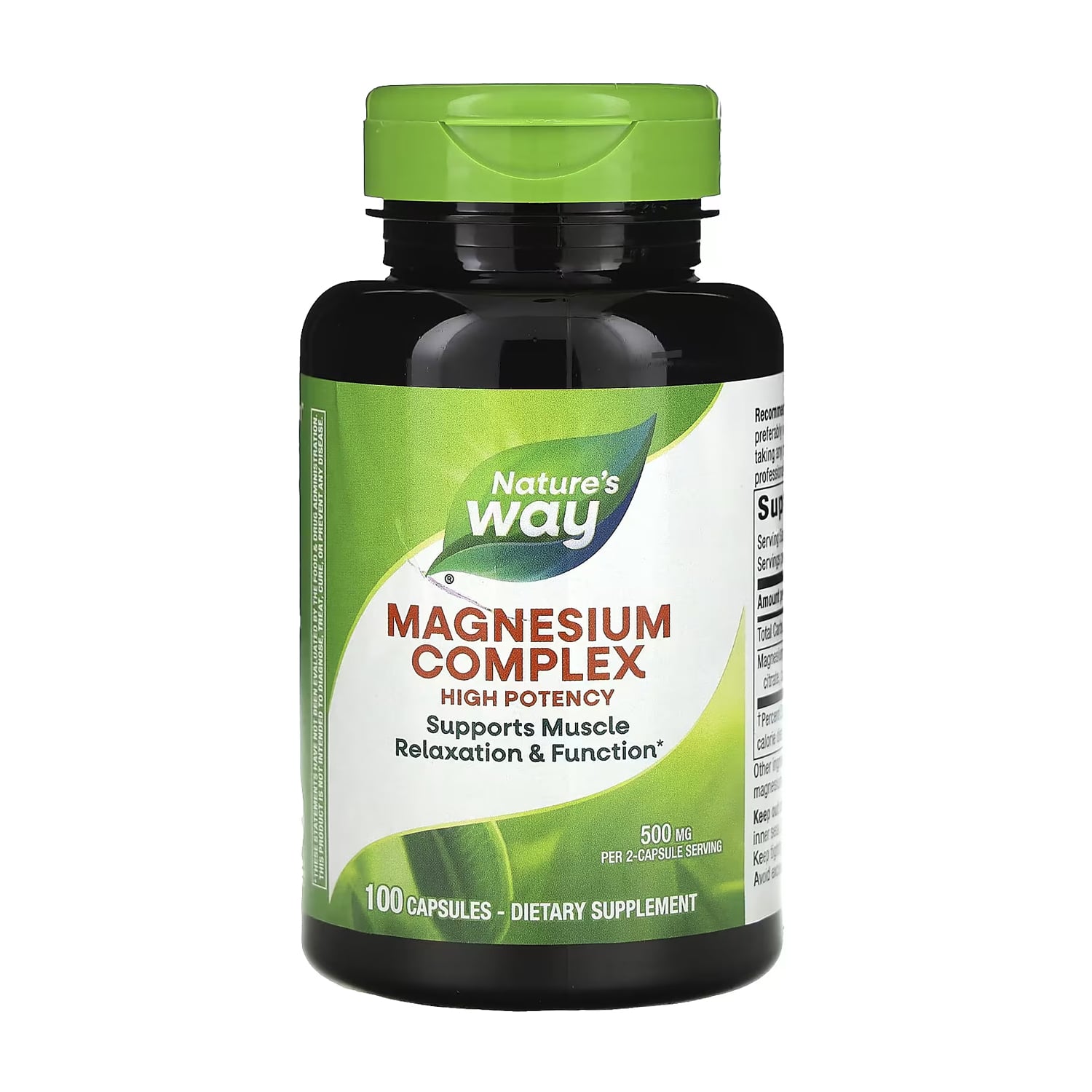 Магній цитрат Nature's Way Magnesium Complex 500 мг, 100 капсул
